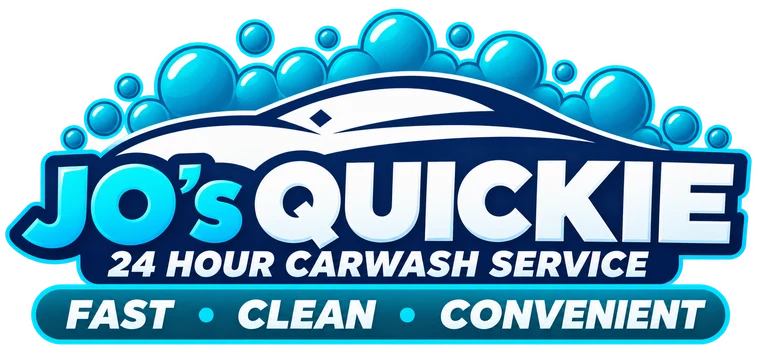 Jo's Quickie, 24 hour car wash service: fast, clean, convenient